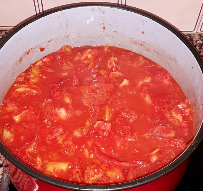Salsa de tomate típica
